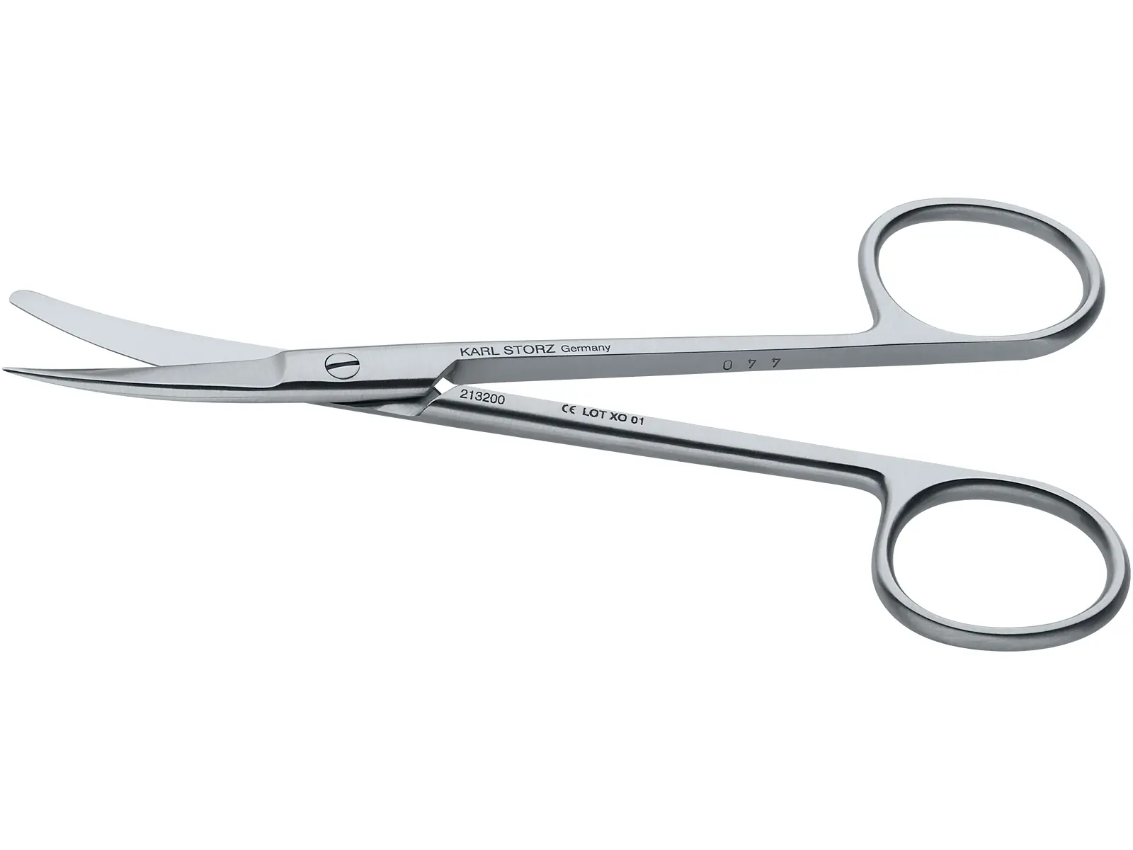 Scissors, curved, sharp/blunt, 12cm | KARL STORZ Endoskope | Brasil