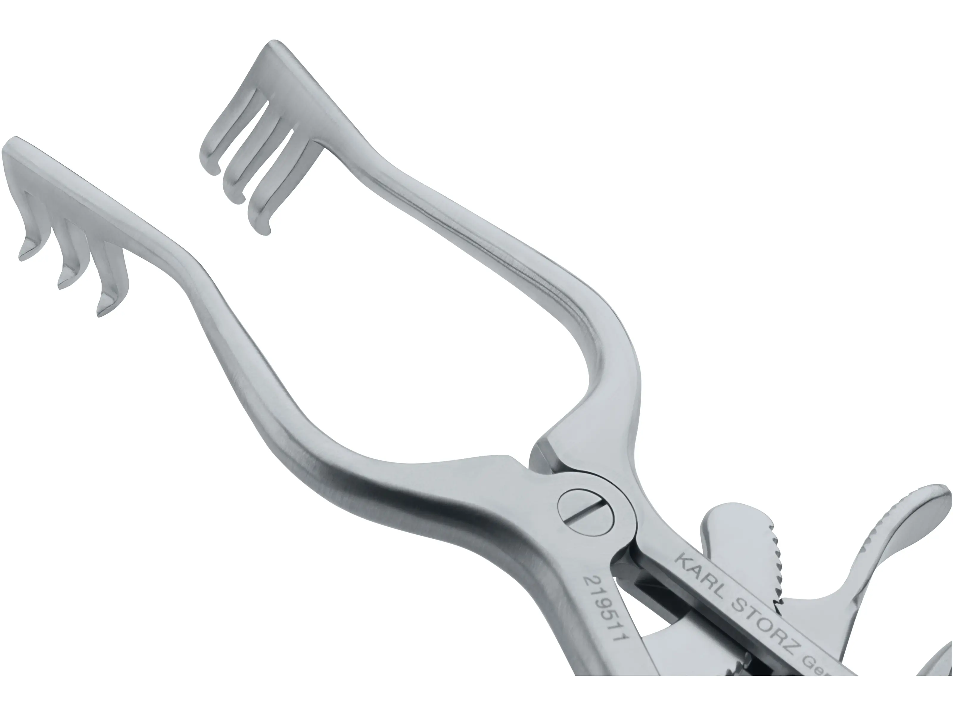 Retractor, 3 x 3 prongs, length 11 cm | KARL STORZ Endoskope