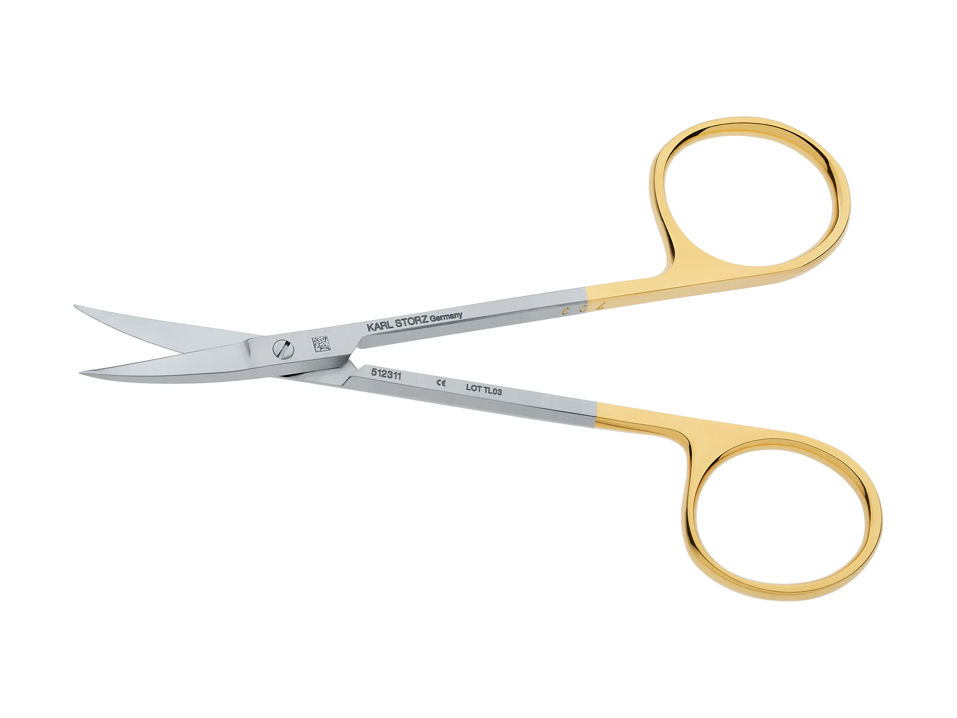 Scissors, curved, 11 cm | KARL STORZ Endoskope