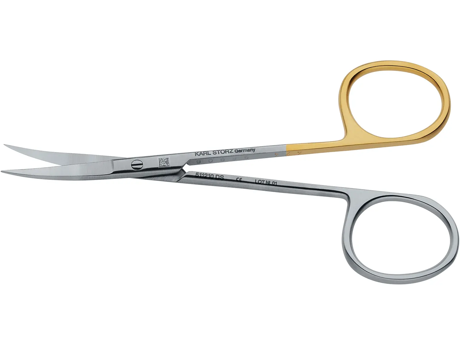 ササミ Scissors, extra delicate, curved, 10.5cm | KARL STORZ Endoskope