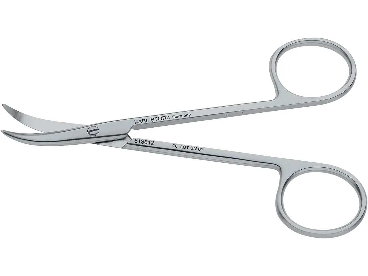 Scissors, strongly curved, 12 cm | KARL STORZ Endoskope