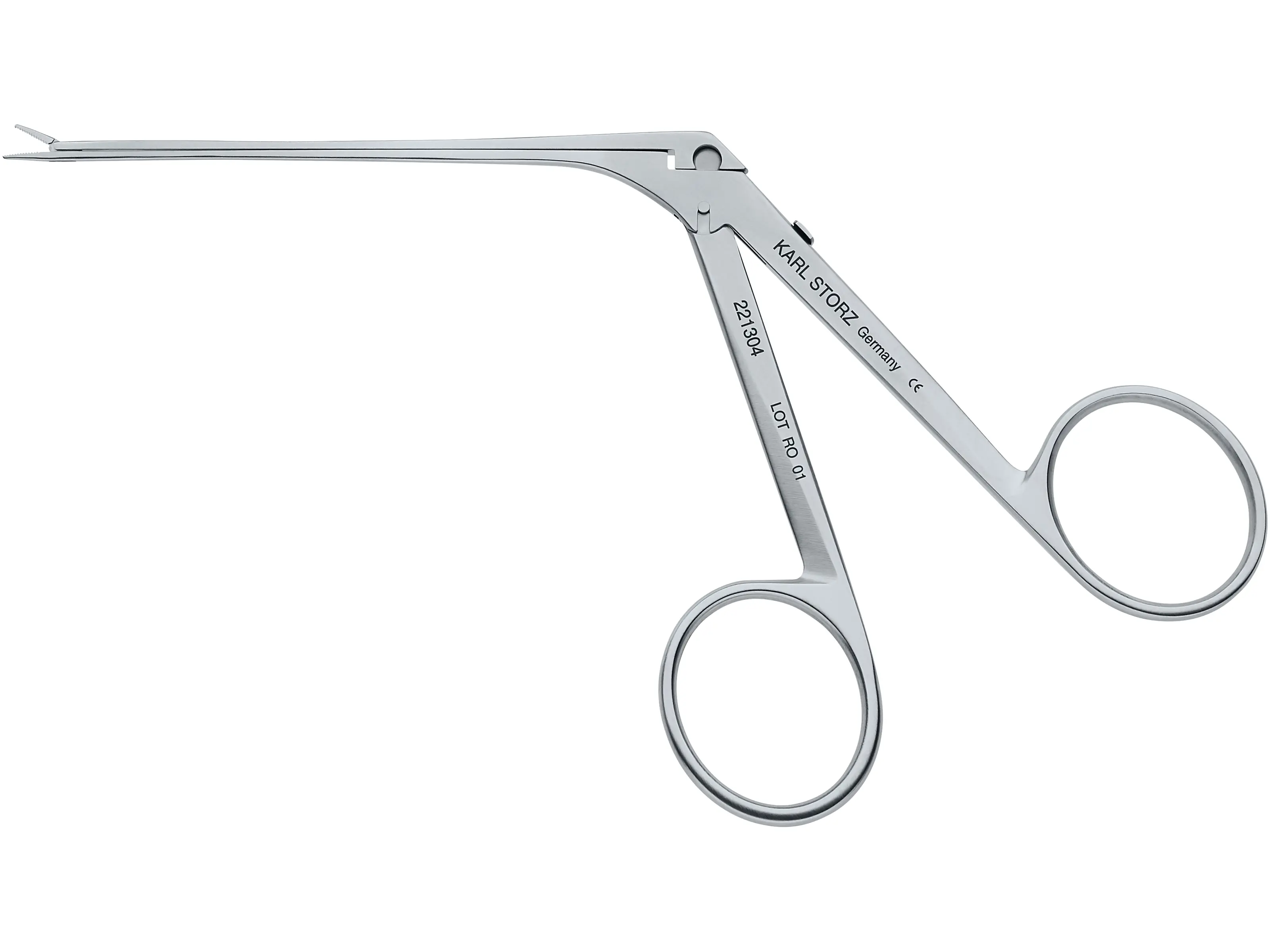標本 RDC Mesotopus karlwernei 81mm Ear Forceps, curved right, 8 cm | KARL STORZ Endoskope | Ecuador