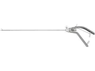 ADDLER Laparoscopy Needle Holder V Type Curved Tip Stainless Steel ISO Certified