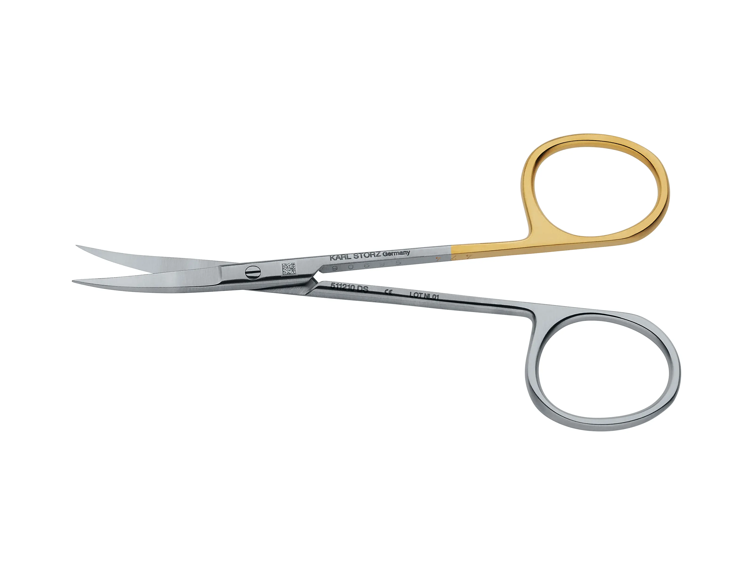 キスケ Scissors, extra delicate, curved, 10.5cm | KARL STORZ Endoskope