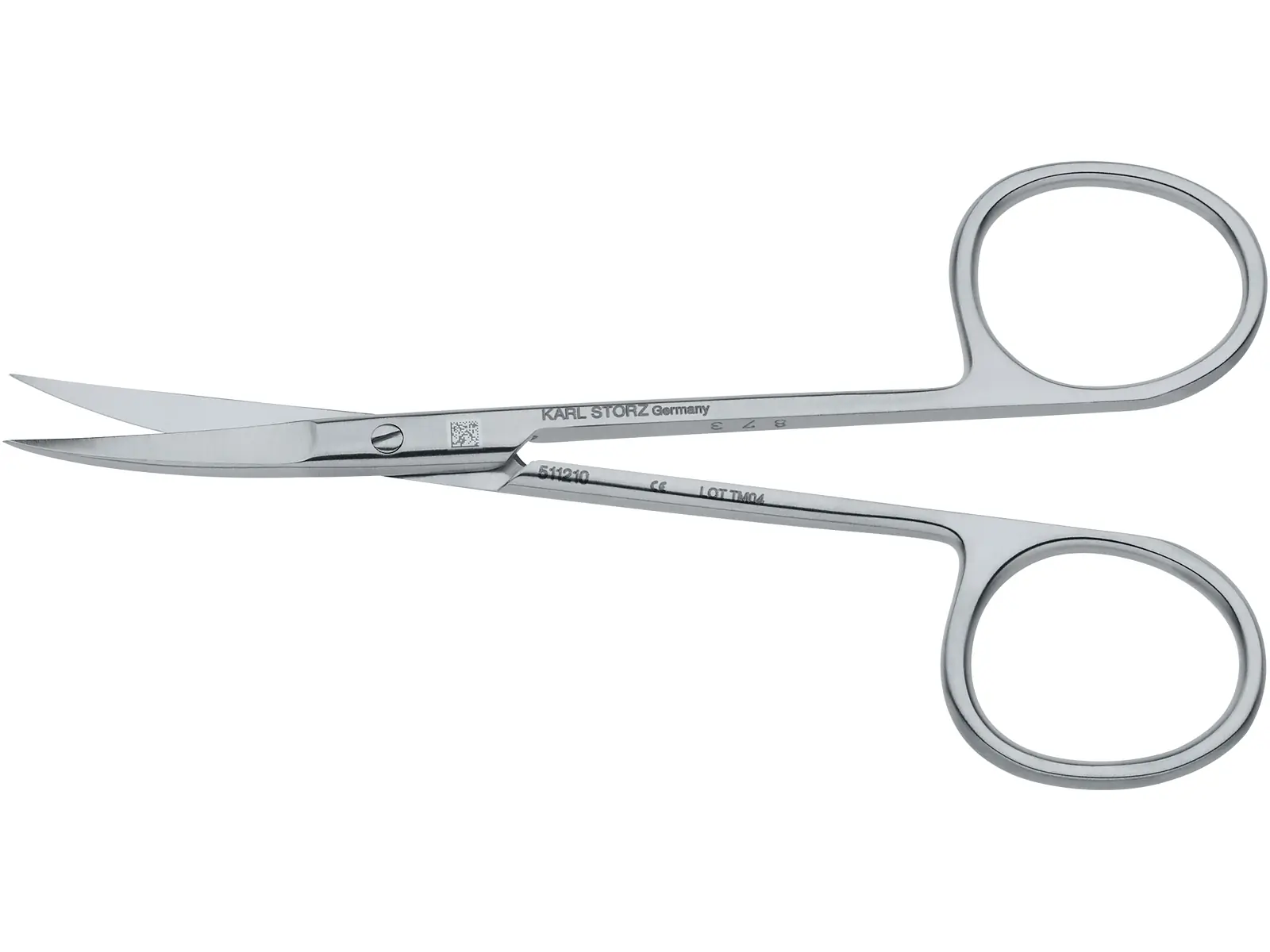 【新品】デジーノ　LSR-C75M/HRST1s “ M/sura “　エムスラ Scissors, extra delicate, curved, 10 cm | KARL STORZ Endoskope