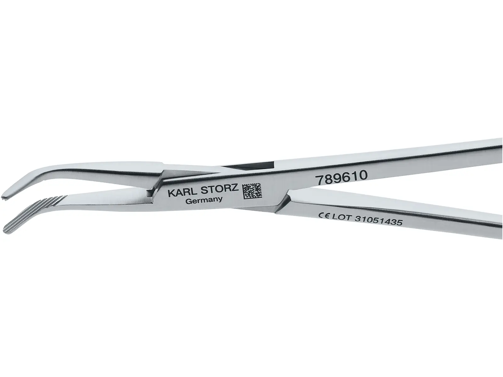 Parotidectomy Forceps, angled, 17 cm | KARL STORZ Endoskope