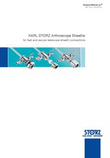 KARL STORZ Arthroscope Sheaths for a fast and secure telescope-sheath connection