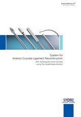 System for Anterior Cruciate Ligament Reconstruction with rectangular bone tunnels using the quadriceps tendon