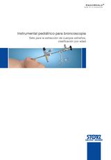 Instrumental pediátrico para broncoscopia – Sets para la extracción de cuerpos extraños, clasificación por edad