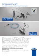 Fistuloscopy Set for direct Endoscopic Control in Proctology