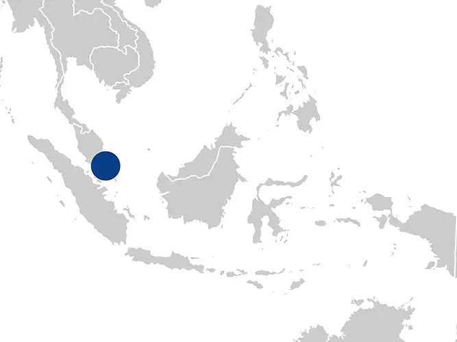 Our first sales subsidiary in Asia is established in Singapore.