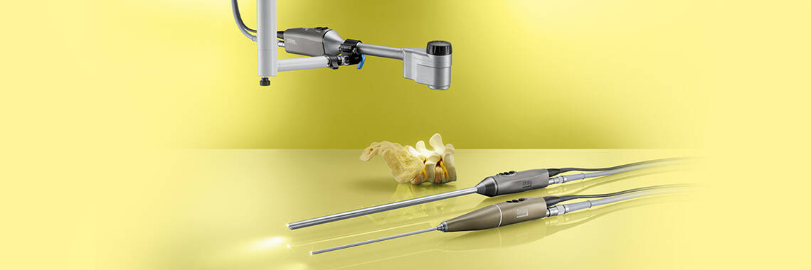 10 mm 3D video laparoscope, 4 mm 3D video endoscope ORL and 3D exoscope through a camera platform