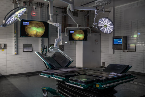 Operating room for pigs and cows