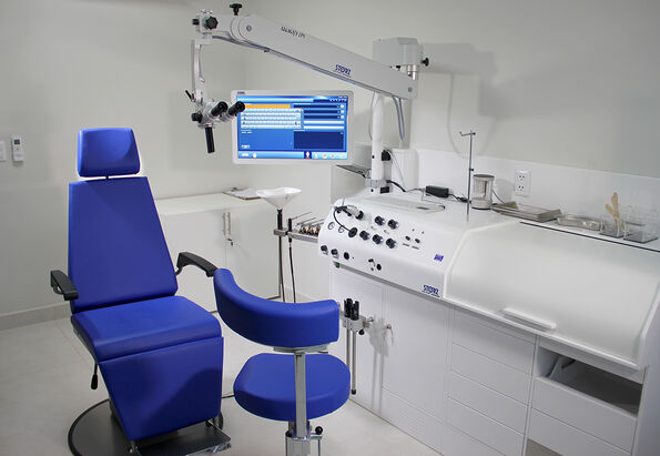 OFFICE1 examination room in the newly built ENT center at the IPS Central Hospital in Asunción, Paraguay