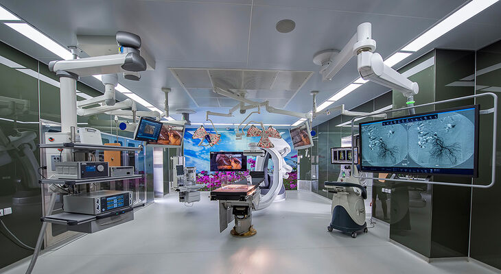 Hybrid operating room at Thanh Nhan Hospital in Hanoi, Vietnam